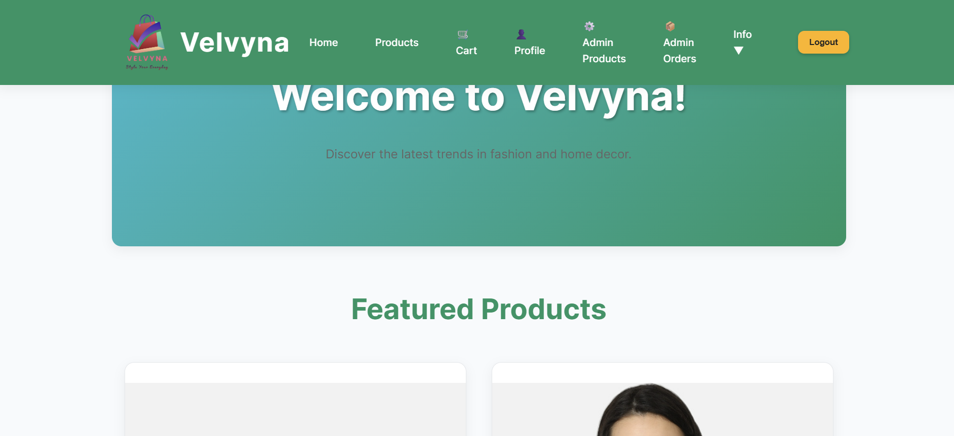 Velvyna E-Commerce